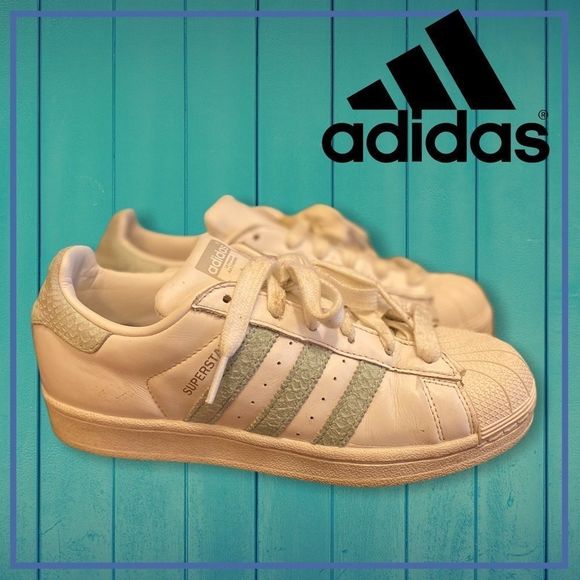 adidas Shoes Adidas Superstar Ash Green White Sneakers 5 Poshmark